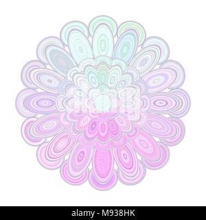 Abstract floral mandala arte - vector graphic design Illustrazione Vettoriale