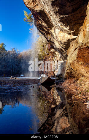 Bridal Veil Falls, altopiani, North Carolina, STATI UNITI D'AMERICA Foto Stock