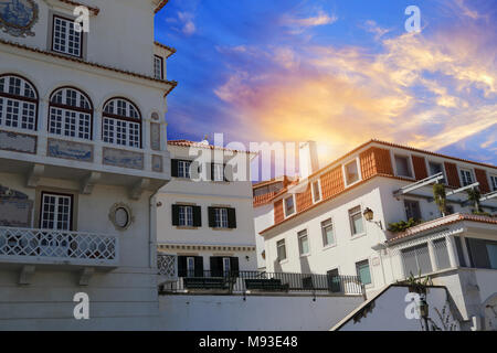 Cascais le strette vie del centro storico Foto Stock