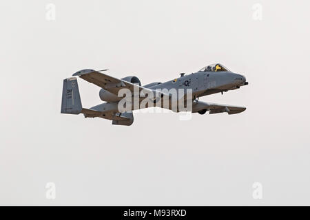 Aeroplano A-10 Wharthog jet aerei di attacco Foto Stock