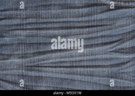 Vecchio weatered blu denim texture di sfondo Foto Stock