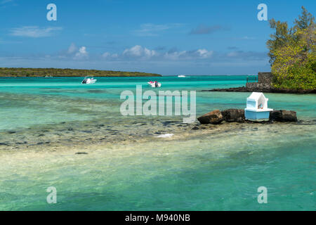 Ile aux egrette Riserva Naturale und pointe d'Esny, Mahebourg, Grand Port, Mauritius, Afrika, | Ile aux egrette Riserva Naturale e Pointe d'Esny, Foto Stock