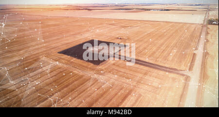 Immagine composita della costellazione tra le stelle Foto Stock