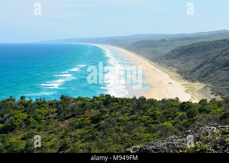 40-Mile beach in Great Sandy National Park in Queensland, Australia. Foto Stock