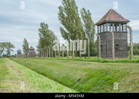 Auschwitz Birkenau, Polonia Foto Stock