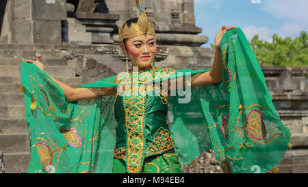 Tempio Banyunibo (indonesiano: candi banyunibo) è un tempio buddista situato nel villaggio Bokoharjo, Prambanan sottodistretto, Sleman Regency, YOGYAKARTA Foto Stock