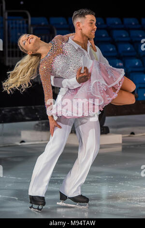 Londra, Regno Unito. Xxii marzo, 2018. Danza su ghiaccio Live Tour del Regno Unito si apre a Londra il venerdì 23 marzo per la prima notte del 2018 UK tour al SSE Wembley Arena. Credito: Guy Bell/Alamy Live News Foto Stock