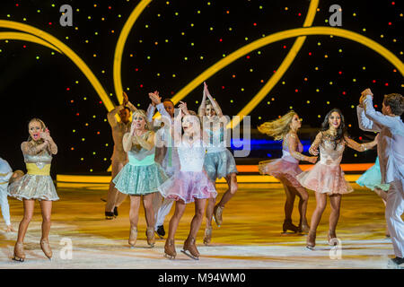 Londra, Regno Unito. Xxii marzo, 2018. Danza su ghiaccio Live Tour del Regno Unito si apre a Londra il venerdì 23 marzo per la prima notte del 2018 UK tour al SSE Wembley Arena. Credito: Guy Bell/Alamy Live News Foto Stock
