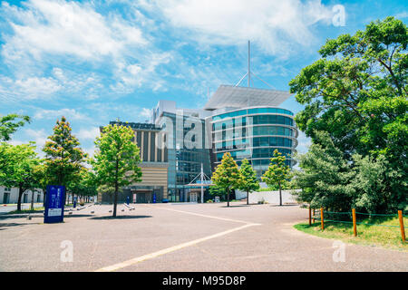 Kitakyushu, Giappone - 27 Maggio 2015 : Kanmon strait museum di Mojiko retrò città Foto Stock