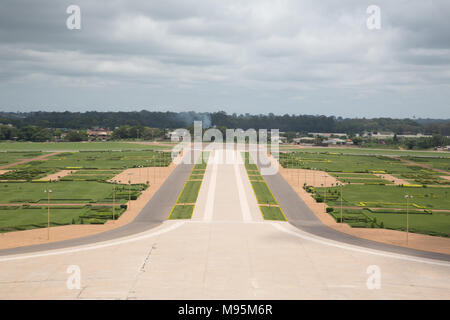 La vista dal tetto della Basilica di Nostra Signora della Pace. Foto Stock