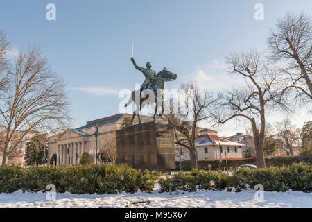 Equestrian di Simón Bolívar Simón Bolívar, il Liberatore artista Felix de Weldon Anno 1959 tipo bronzo Foto Stock