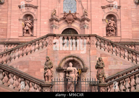 Abzeikirche, Amorbach, Bayern, Deutschland Foto Stock