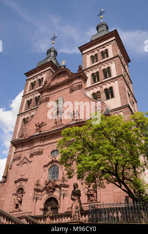 Abzeikirche, Amorbach, Bayern, Deutschland Foto Stock