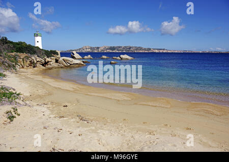 Palau Sardegna. Porto Faro lghthouse Foto Stock