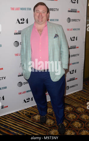 Hollywood, CA. 22 Mar, 2018. Brett Thomason all'ultimo star di cinema Premiere presso il teatro egiziano a Hollywood, in California . Marzo 22, 2018. Credito: David Edwards/media/punzone Alamy Live News Foto Stock