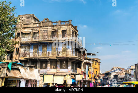Tipiche costruzioni in Ahmedabad - Gujarat, stato dell India Foto Stock