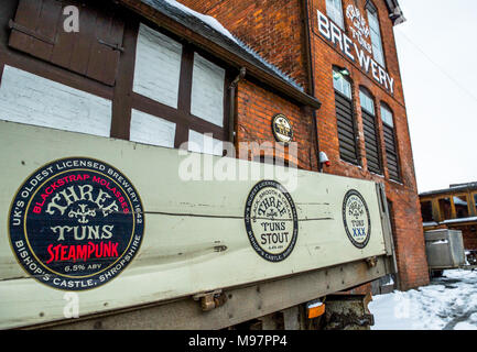 Il Three Tuns Brewery possibile la più antica fabbrica di birra nel mondo. Foto Stock