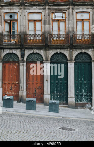 Il Portogallo, Porto, casa di facciata, vista parziale Foto Stock