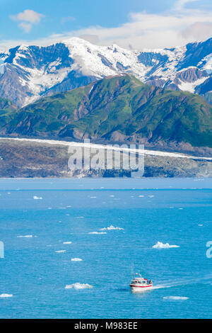 Stati Uniti d'America, Alaska, St. Elias montagne, ghiacciaio Hubbard Foto Stock