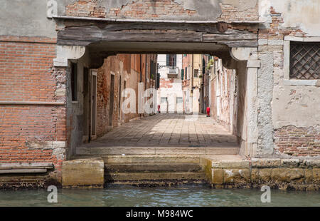 Gli altri lati di venezia, accanto i percorsi turistici Foto Stock