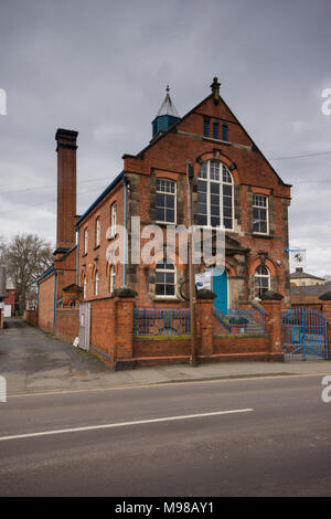 Il Coleham Stazione di pompaggio a Shrewsbury aperto 4 gennaio 1901 e gestito fino al 1970 ospita due alimentati a vapore i motori del fascio Foto Stock