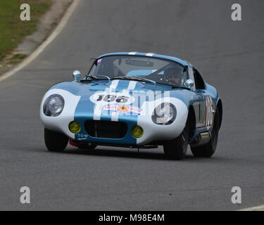 David fucine, Chris Clarkson, AC Cobra Daytona Coupe, Maestri FIA Historic Racing, gentleman driver, Pre-66 Touring Cars, FIA Masters, prova di giornata, Br Foto Stock