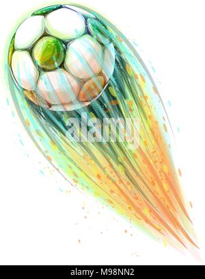 Abstract Pallone da calcio Illustrazione Vettoriale