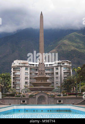 Plaza Francia ( Francia ) Piazza Obelisco, Caracas, Venezuela. Foto Stock