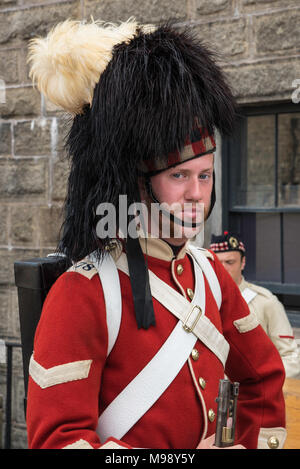 HALIFAX, NOVA SCOTIA CANADA - CIRCA NEL SETTEMBRE 2016 - 78Highlander Guard al Citadel National Historic Site. Foto Stock