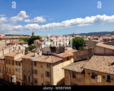 Vista sui tetti su Aix-en-Provence Foto Stock