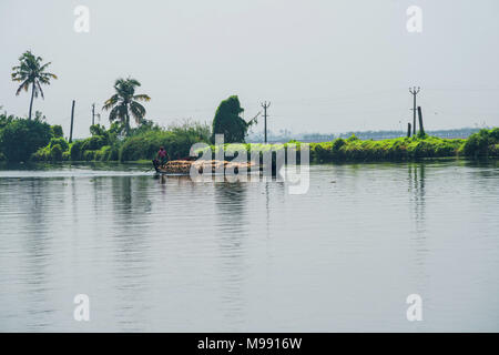 Trasporto di acqua Aisia India Kerala Foto Stock