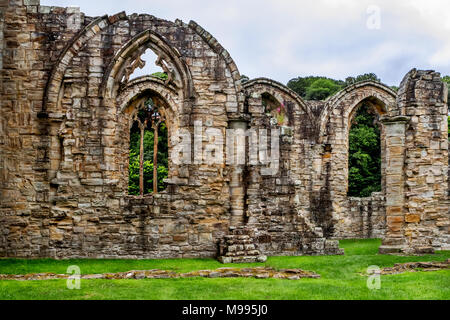 Finchale Priory rovine Foto Stock