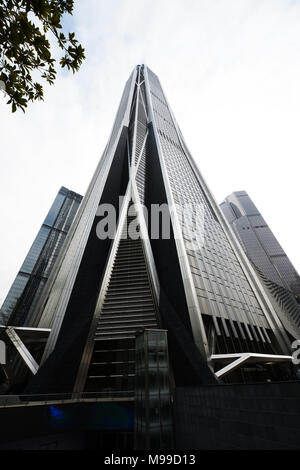 Eseguire il ping di un torre di Futian, Shenzhen. Foto Stock