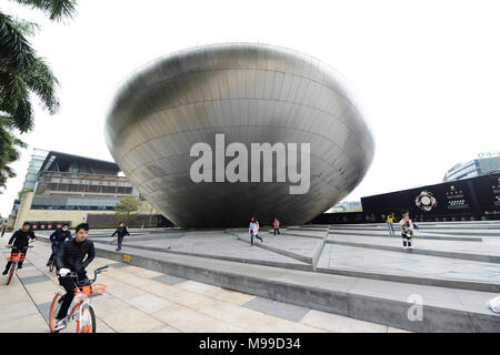 Contemporanea architettura Cinese a Shenzhen PTOM del porto. Foto Stock