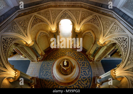 Sintra. Portogallo - Giugno 26, 2016: Monserrate Palace interno Foto Stock