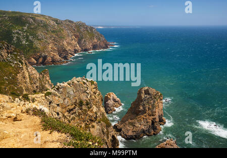 Sintra. Portogallo - Giugno 26, 2016: un paesaggio in Cabo da Roca Cape Foto Stock