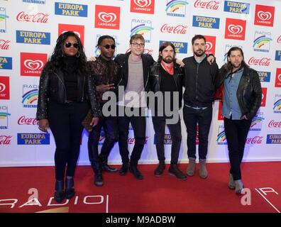 La ruggine, Germania, 23 marzo 2018, "Radio Regenbogen AWARD 2018" Red Carpet bracci Weshly Credito: mediensegel.de/Alamy Live News Foto Stock