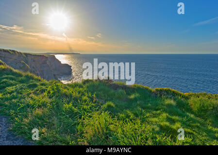 Dalla costa del a langre nella provincia di Cantabria Foto Stock