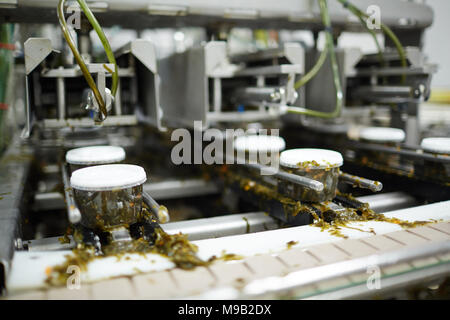 Imballaggio insalata di alghe marine Foto Stock