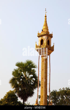 Myanmar Birmania, Bagan, Myinkaba, Manuha tempio, Foto Stock