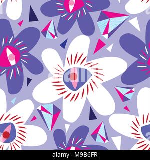 Vettore senza giunture luminoso modello di lilla da fiori diversi. Progettazione per sfondi, biglietti da visita e siti web. Illustrazione Vettoriale