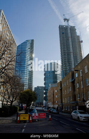 City Road torri da Moreland Street London Foto Stock