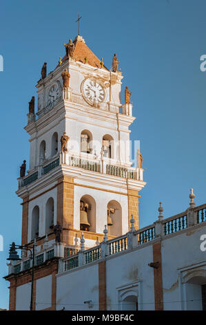 La Cattedrale di Sucre Cattedrale Metropolitana di Sucre su 25 Plaza de Mayo Square in Sucre, Bolivia - America del Sud Foto Stock