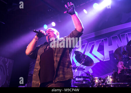 Udo Dirkschneider esegue il 21 marzo 2018 a Slim a San Francisco, California. Foto Stock