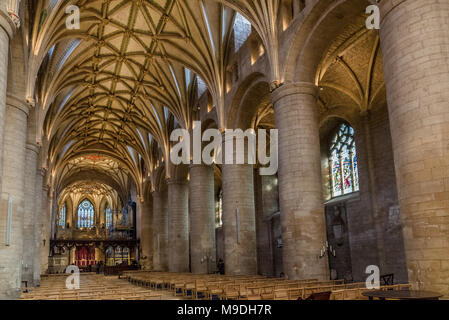 L'ingenuo di Tewkesbury Abbey Church Foto Stock