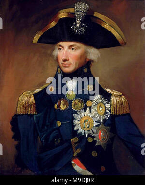 Horatio Nelson , primo Visconte Nelson, (1758 - 1805) British ufficiale della Royal Navy Foto Stock