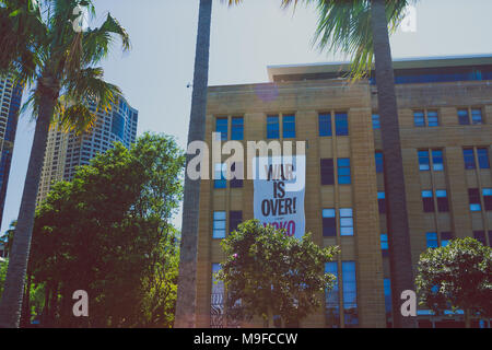 SYDNEY, Australia - Dicembre 16th, 2013: esterno del Sydney Museo di Arte Contemporanea Foto Stock