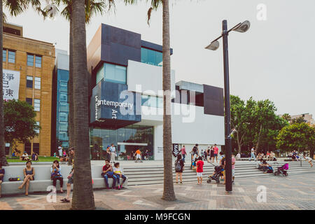 SYDNEY, Australia - Dicembre 16th, 2013: esterno del Sydney Museo di Arte Contemporanea Foto Stock