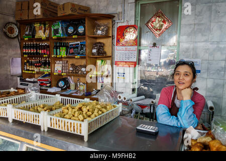 Buenos Aires Argentina, Belgrano, China Town Barrio Chino quartiere Chinatown, venditore di venditori alimentari asiatici vendere vendere vendere, bancarelle stand mercato Foto Stock