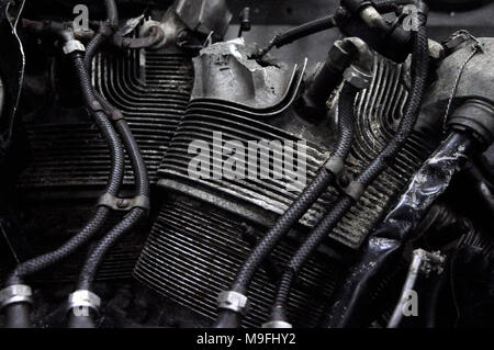 1.200 H.P. La Pratt and Whitney 'Twin ordito R-1830 quattordici cilindro due fila motore radiale B-24H, 42-95084 "Bird Dog' Foto Stock